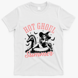 Funny Halloween Hot Ghoul Summer Summerween T-Shirt - White
