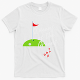 Funny Ladies Golf Greens Women Queens Love Golfing Leagues T-Shirt - White