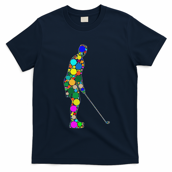 Funny Polka Dot Golf Lover September 15th Dot Day T-Shirt - Navy Blue