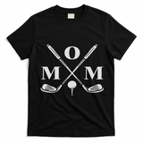 Funny Par Mom Golf Matching Golfing Quote Party Pocket T-Shirt - Black