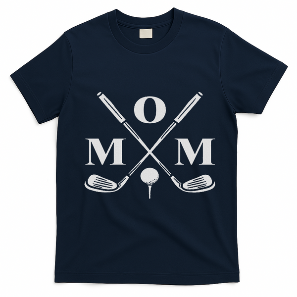 Funny Par Mom Golf Matching Golfing Quote Party Pocket T-Shirt - Navy Blue