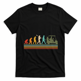 Funny Retro Evolution Of A Golfer T-Shirt - Black
