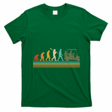 Funny Retro Evolution Of A Golfer T-Shirt - Irish Green
