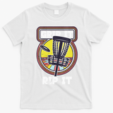 Funny Retro Grip and Rip It Disc Golf T-Shirt - White