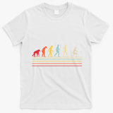 Funny Ultimate Frisbee Player Evolution T-Shirt - White