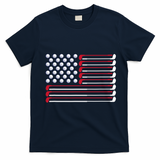 Golf American Flag Golf Player Lover Golfing Golfer T-Shirt - Navy Blue