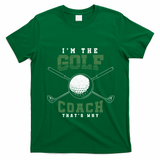 Golfing Athlete Sports Trainer Golfer Golf Club Golf Coach Gift T-Shirt - Irish Green