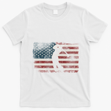 Golf American Usa Flag Vintage T-Shirt - White