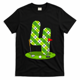 Golf Birthday 4th Birthday Party Golfer T-Shirt - Black