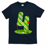 Golf Birthday 4th Birthday Party Golfer T-Shirt - Navy Blue