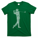 Golf Club Golfer Golfing T-Shirt - Irish Green