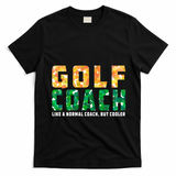 Golf Coach Golfing Player Golfer Sports Lover Graphic Gift T-Shirt - Black