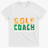 Golf Coach Golfing Player Golfer Sports Lover Graphic Gift T-Shirt - White