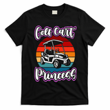Golf Cart Princess Golfing Girl Golf Sport Lover Golfer T-Shirt - Black
