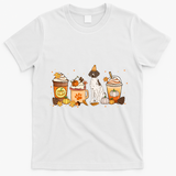 Gsp Coffee Pumpkin Spice Dog Lovers Fall Thanksgiving Gift T-Shirt - White