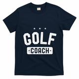 Golf Coach Vintage Golf Gift T-Shirt - Navy Blue
