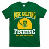 Great Disc Golf And Fishing Gift T-Shirt - Irish Green
