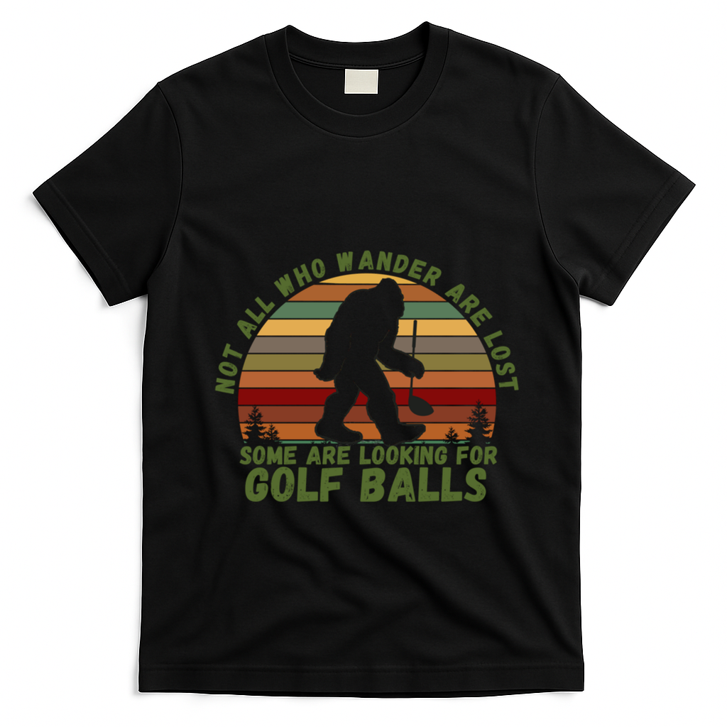 Gift Dventure Seeker Gift Idea Looking For Golf Balls Cute Gift T-Shirt - Black