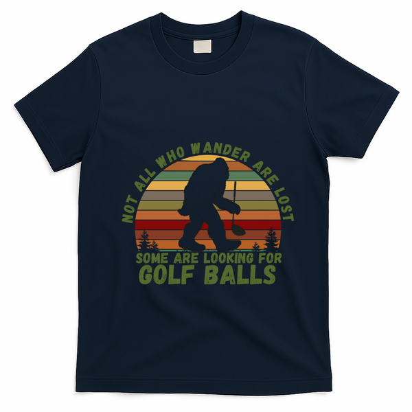 Gift Dventure Seeker Gift Idea Looking For Golf Balls Cute Gift T-Shirt - Navy Blue
