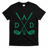 Golf First Birthday Dad Hole In One Golf Sport Matching T-Shirt - Black