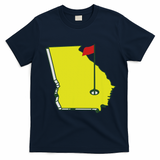 Georgia Golf Flag State T-Shirt - Navy Blue