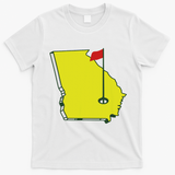 Georgia Golf Flag State T-Shirt - White