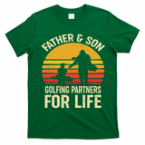 Golf Golfing Father Son Matching Dad T-Shirt - Irish Green