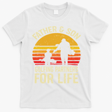 Golf Golfing Father Son Matching Dad T-Shirt - White