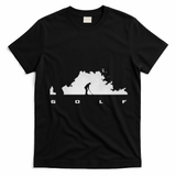 Golfer Golf T-Shirt - Black
