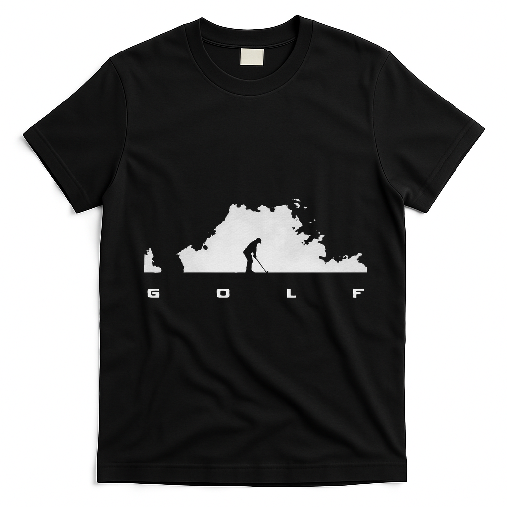 Golfer Golf T-Shirt - Black