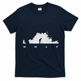 Golfer Golf T-Shirt - Navy Blue