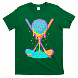 Golf Ice Cream Drip Golfing Golfer T-Shirt - Irish Green