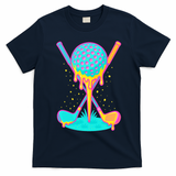 Golf Ice Cream Drip Golfing Golfer T-Shirt - Navy Blue