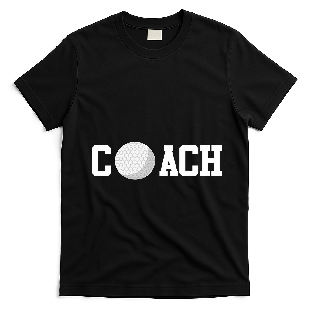 Golf Instructor Coach Golfer Golf Ball Gift Golf Course T-Shirt - Black
