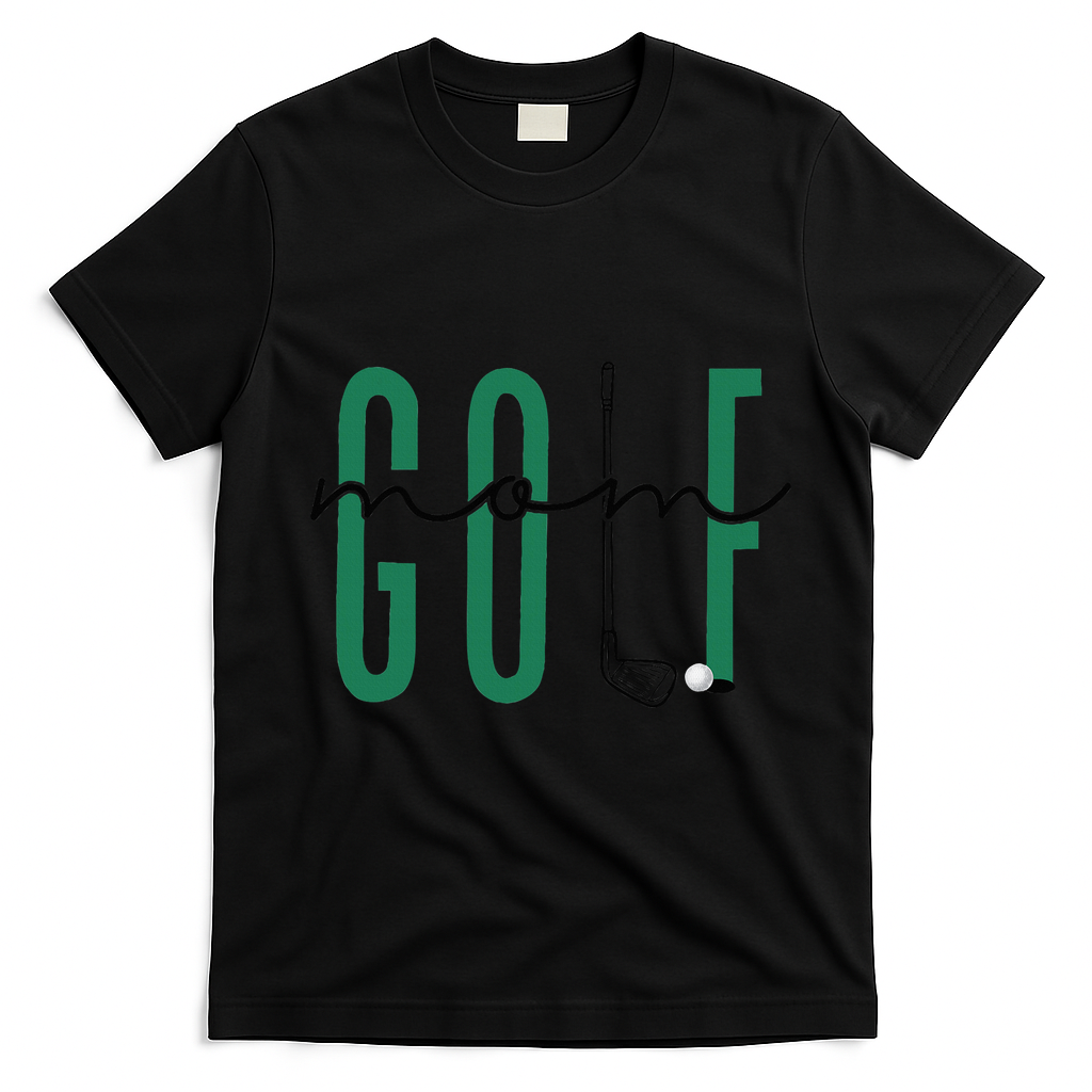 Golf Mom Crewneck Mothers Day Master Golf Women T-Shirt - Black