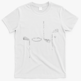 Golf Minimalist Logo Women Golf Fan Golfer T-Shirt - White