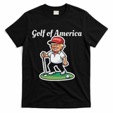 Golf Of America Funny Trump Humor Golfing T-Shirt - Black