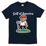 Golf Of America Funny Trump Humor Golfing T-Shirt - Navy Blue