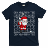 Golf Oh Christmas Santa Claus Golfer T-Shirt - Navy Blue