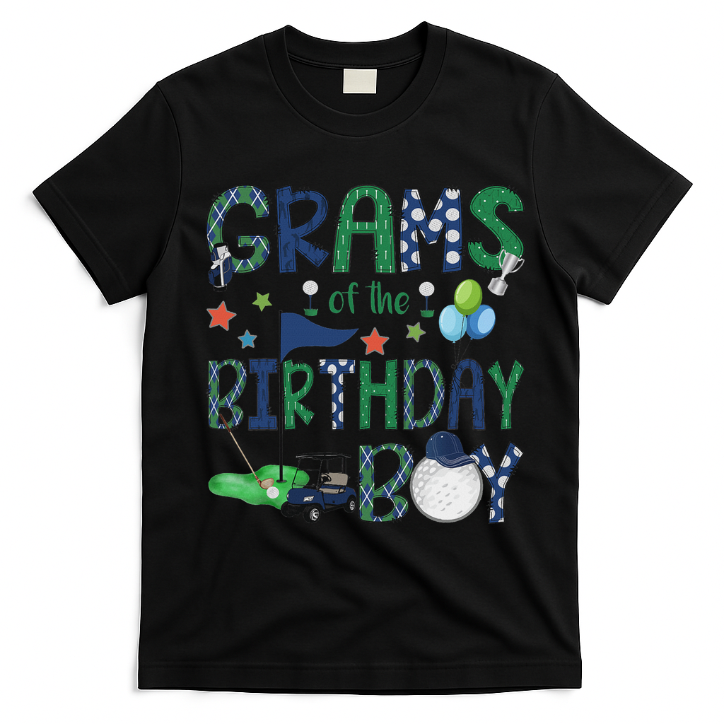 Grams Of The Birthday Boy Hole In One Golf Lover T-Shirt - Black