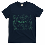 Golf Par Master Golfer Golf Lover Amen T-Shirt - Navy Blue