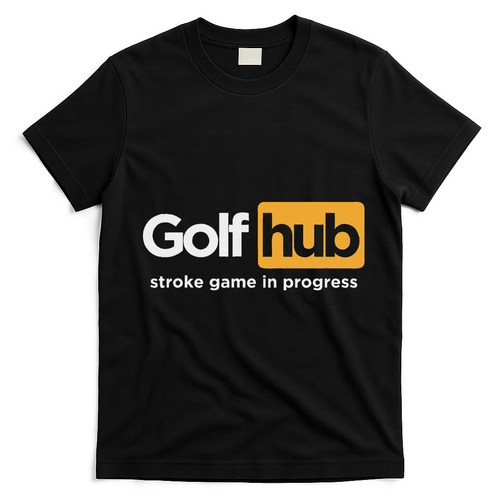 Golfhub Stroke Game In Progress T-Shirt - Black