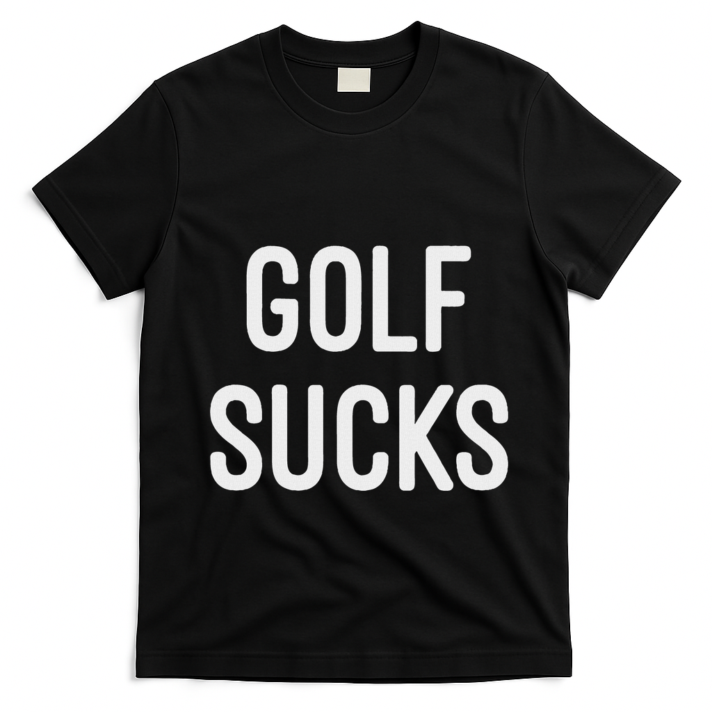 Golf Sucks T-Shirt - Black