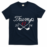 Golf Trump 47 2024 T-Shirt - Navy Blue