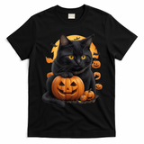 Halloween Cats Funny Cat Halloween T-Shirt - Black