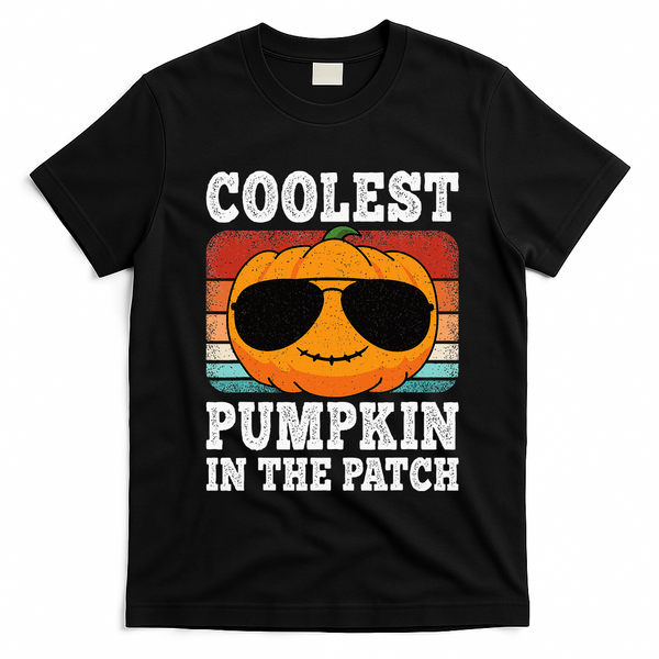 Halloween Coolest Pumpkin In The Patch T-Shirt - Black