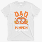 Halloween Dad Of The Coolest Pumpkin In The Patch Gift T-Shirt - White