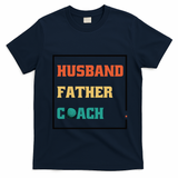 Husband Father Coach Golf Coach Gift T-Shirt - Navy Blue