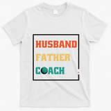 Husband Father Coach Golf Coach Gift T-Shirt - White