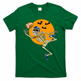 Halloween Football Fan Costume American Football Skeleton T-Shirt - Irish Green